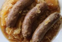Easy German Bratwurst in the Crock-Pot
