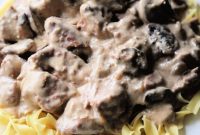Slow Cooker Porter Beef Stroganoff