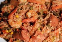 Hearty Crock Pot Kielbasa and Shrimp Stew