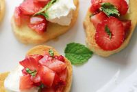 Sweet Strawberry Bruschetta Bites