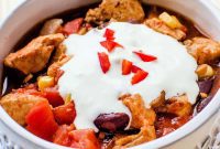 Zesty Slow Cooker Southwest Chicken Chili