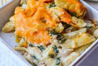 Creamy Cheesy Chicken Pasta Bake