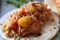Tropical Slow Cooker Mango Salsa Chicken