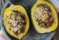Sausage and Rice Stuffed Acorn Squash