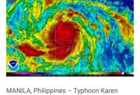 Typhoon Karen’s Philippine Weekend Fury
