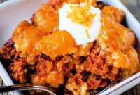 Easy Crockpot Sloppy Joe Tater Tot Casserole