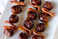 Bacon Bourbon Slow Cooker Meatballs