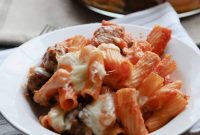 Hearty Baked Rigatoni with Mini Meatballs