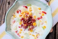 Creamy Slow Cooker Bacon Corn Chowder