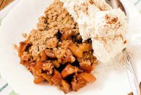 Decadent Crock Pot Caramel Apple Crisp