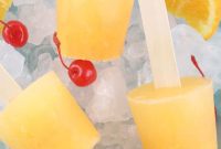 Boozy Screwdriver Pops