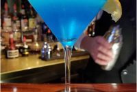 Refreshing Sea Blue Martini