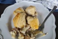Hearty Sausage Biscuit and Gravy Casserole