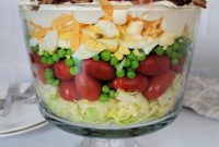 Classic 7 Layer Salad with Homemade Dressing