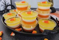 Festive Candy Corn Jello Shooters
