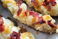 Loaded Cheesy Bacon Potato Skins Recipe