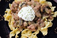 Crock Pot Beef Stroganoff Video Recipe
