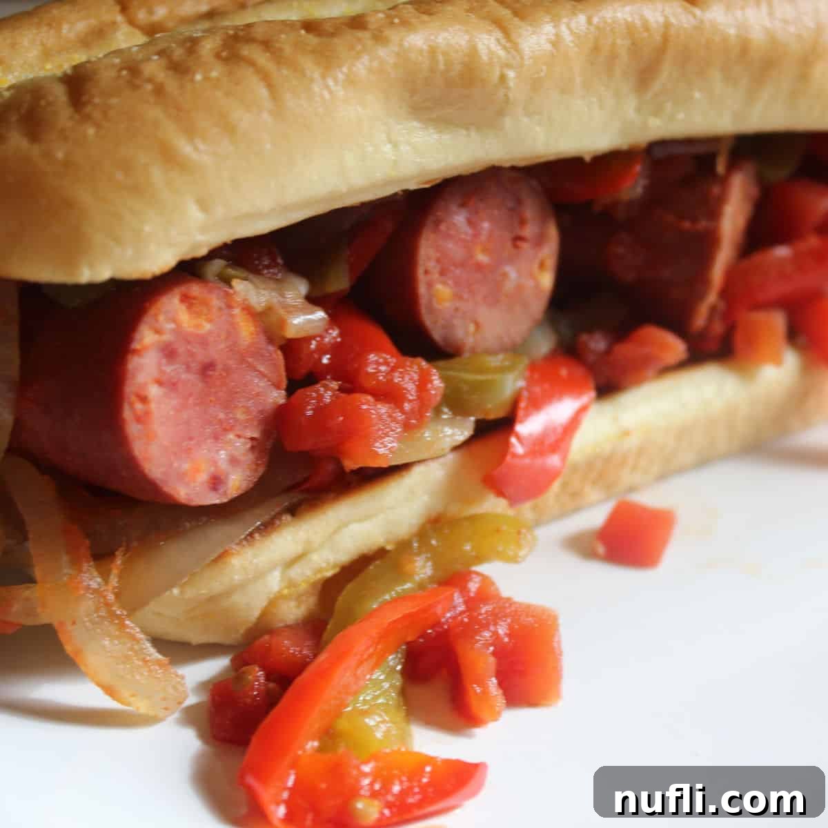 Easy Slow Cooker Cajun Smoked Sausage Po'Boys 1 featured 62243