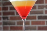 Stunning Candy Corn Halloween Cocktail