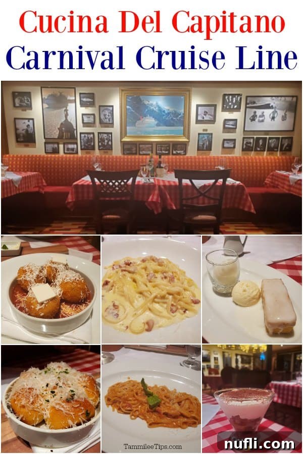 Carnival Cruise Line's Cucina Del Capitano 1 featured 72235