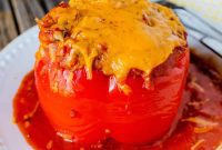 Cheesy Crockpot Stuffed Peppers