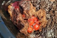 Easy Slow Cooker Chocolate Cherry Dump Cake