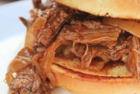 Bourbon Barbecue Pulled Beef Sandwiches