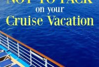 Cruising Smart: What to Leave at Home