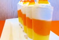 Candy Corn Cheesecake Mousse