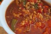 Deconstructed Stuffed Pepper Soup