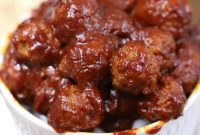 Chipotle Honey Glazed Slow Cooker Meatballs