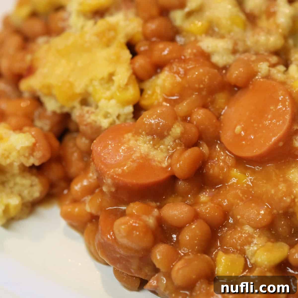 Easy Crock Pot Corn Dog Casserole 1 featured 96429