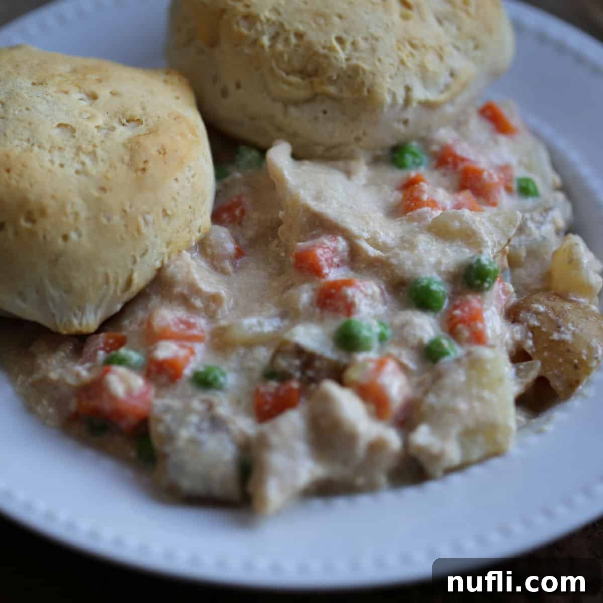 Biscuit-Topped Slow Cooker Chicken Pot Pie 1 featured 96431 1