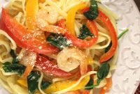 Speedy Garlic Shrimp Linguini