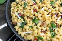 Savory Spinach Bacon Pasta Delight