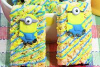Adorable Minion Rice Krispie Bites