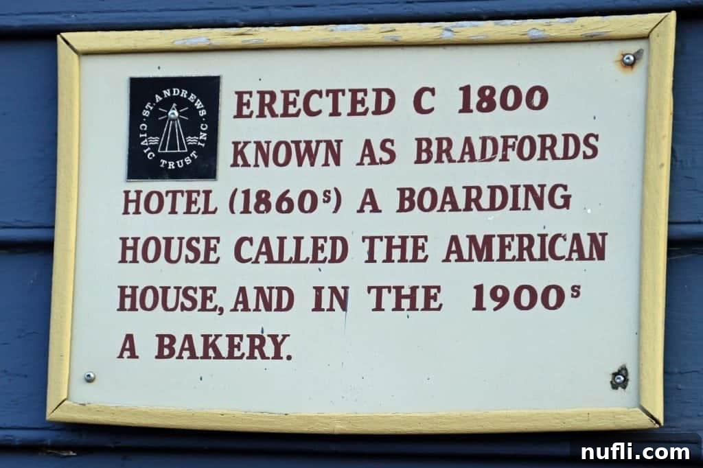 Saint andrews by the sea Erectted C1800 sign 