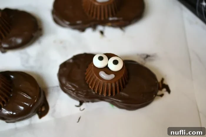 Nutter Butter Bats on a counter