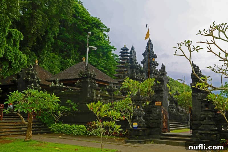 Temple surrounded by greenery