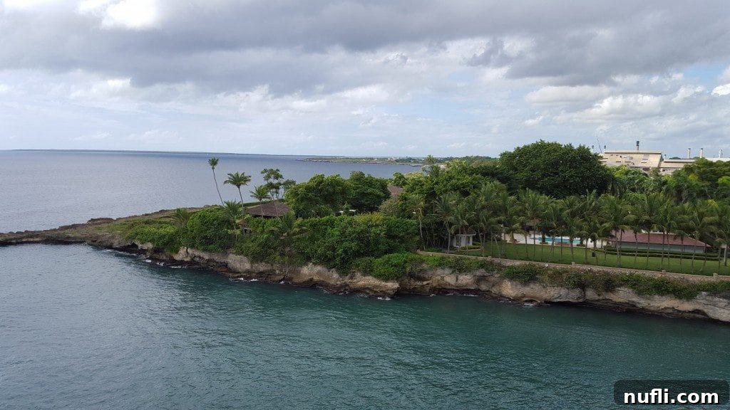 Carnival Conquest Docks in La Romana, Dominican Republic 2 View of La Romana, Dominican Republic from Carnival Conquest during a port day