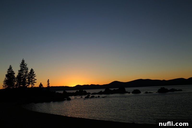 Sunset over Lake Tahoe