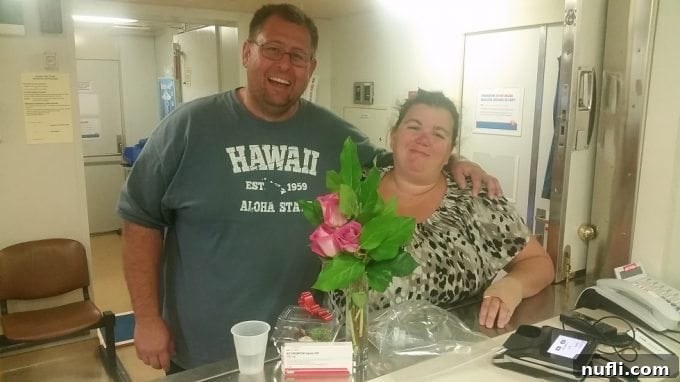 Tammilee and John in the medical center 