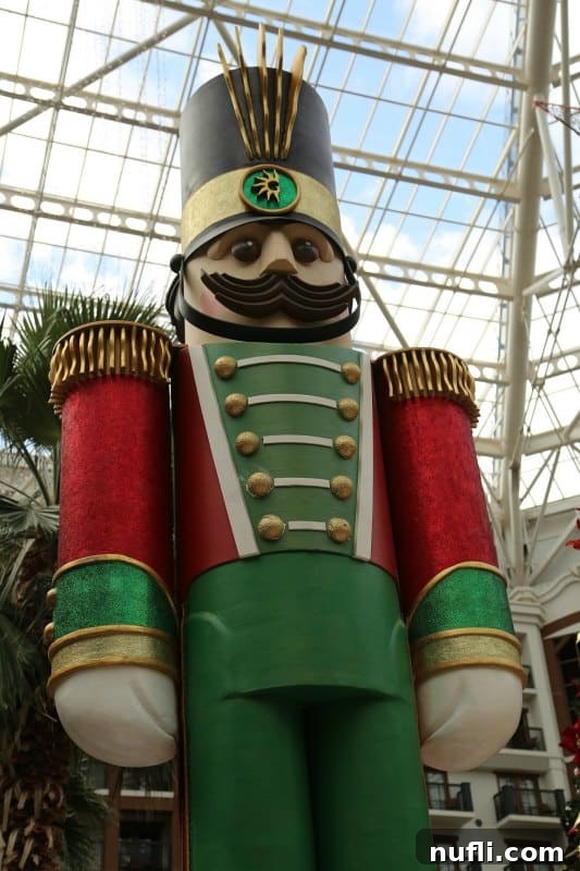 Christmas at the Gaylord Texan in Grapevine, Texas 3 Giant nutcracker inside the Gaylord Texan