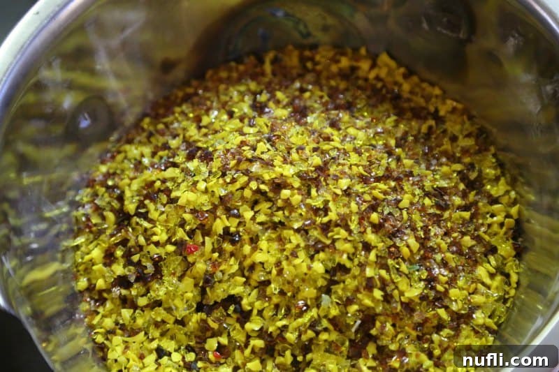 Glass shards in a metal bowl 