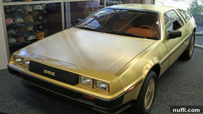 1981 DeLorean DMC-12, famous for Back to the Future