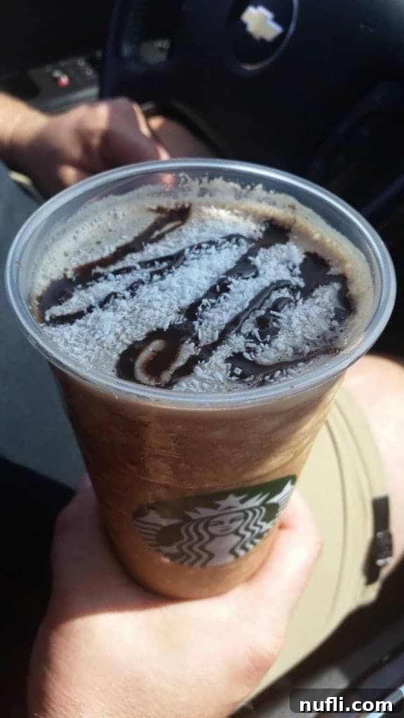 Coconut Mocha Frappuccino from Starbucks Hawaii - Tropical Twist
