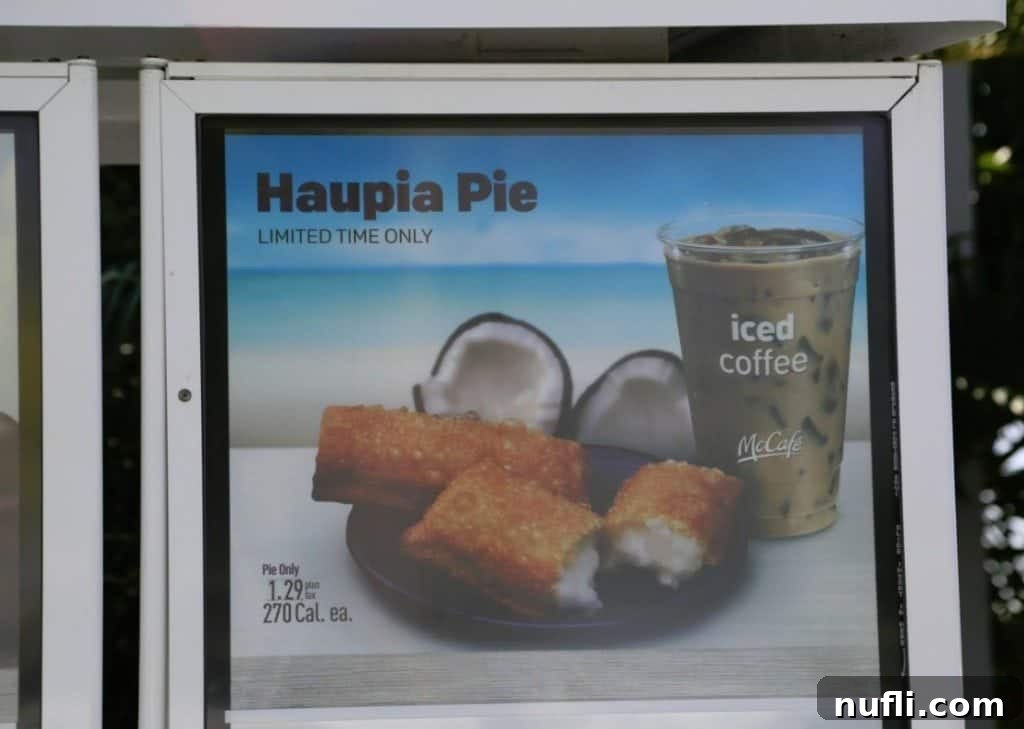 McDonald's Hawaii Haupia Pie - A Unique Local Treat