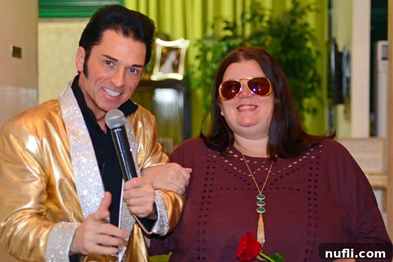 Vegas Vows Renewed Elvis Style 5 Tammilee with an Elvis impersonator in vegas