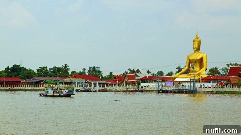 Intricate Buddha statue at the Sunday Market, Ko Kret, Thailand
