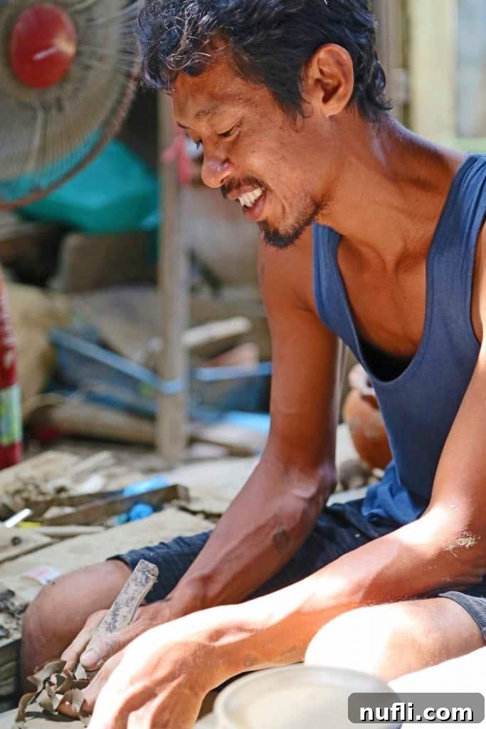Close-up of vibrant street food at the market on Ko Kret Island, Thailand